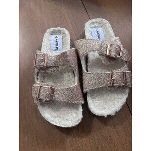 Magellan Outdoors Girls Slip On Sandals Slides Glitter Size 13/1